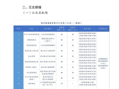 2025年3月31日起南京机场江北新区专线和六合专线并线运行