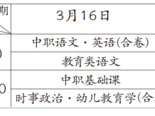 2025年河南对口招生文化课考试时间最新调整