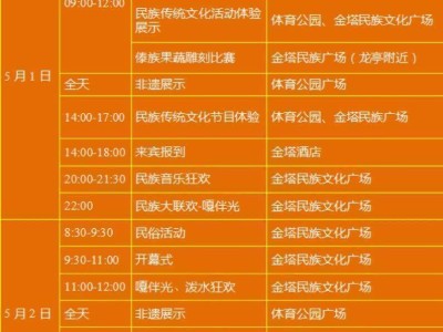 梁河县2025年泼水狂欢节(时间+地点+节目单)