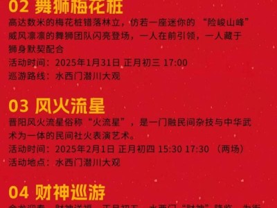 2025庐江西门春节民俗表演(时间+地点+内容)