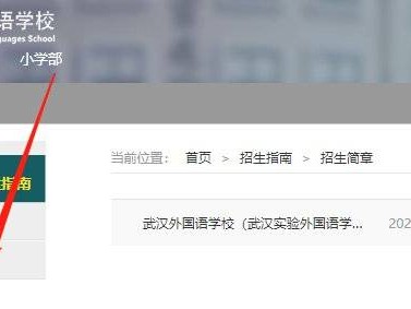 武汉外国语学校小学部+初中部报名网址（附入口）