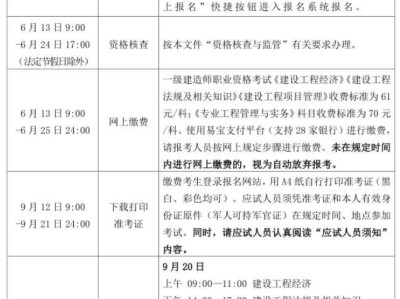 2025沈阳一级建造师职业资格考试报名指南
