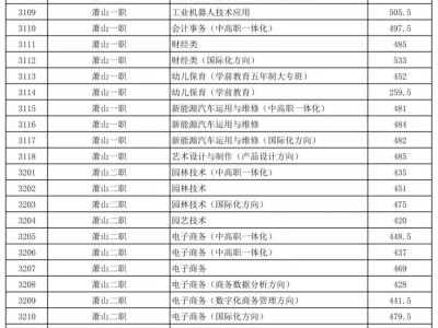 2025杭州萧山区中考第三批次录取分数线