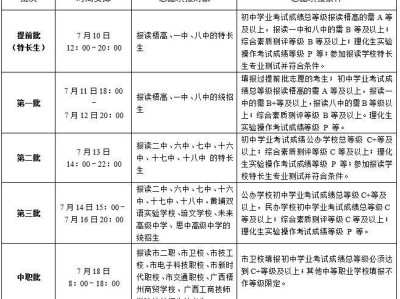 2025年梧州中考志愿填报时间