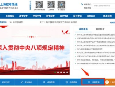 上海中考投档去向查询入口官网2025