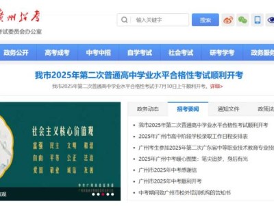 2025广州招考网官网入口中考成绩查询