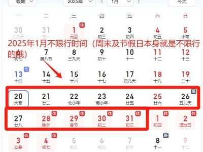 2025深圳春节不限行时间