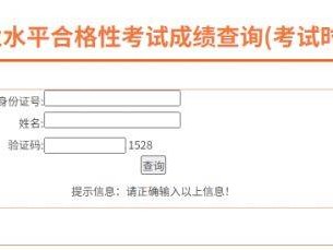 2025安徽合格考成绩查询时间+入口