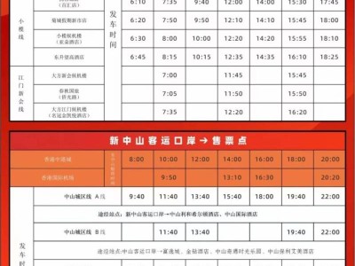 中山港新增新增中山保利艾美酒店接送车服务点(时间表+预约方法)