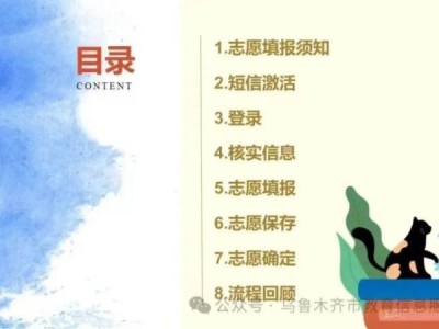 2024乌鲁木齐中考志愿填报时间+入口+流程