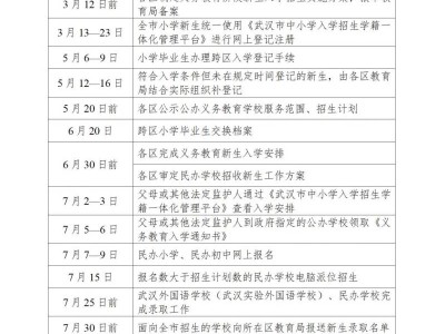 2025武汉幼升小报名全攻略(流程及时间)