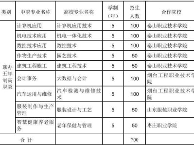 2025泰安市岱岳区职业教育中心招生计划