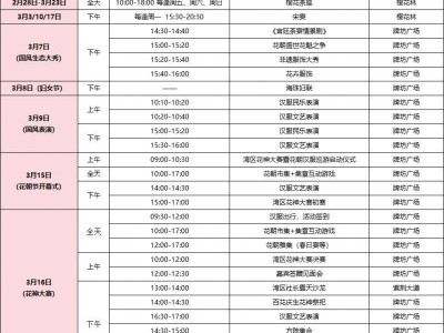 2025年广州海珠湿地花朝节活动攻略(时间+活动)