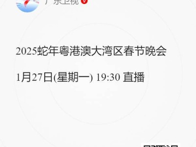 2025广东卫视春晚播出时间(附直播预约方法)