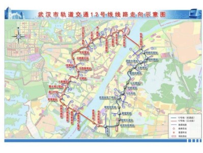 武汉地铁12号线线路图最新版