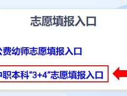2025重庆中职本科3+4报名时间+志愿填报入口+流程