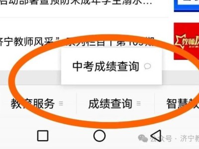 2025济宁中考成绩查询指南（附查询入口）