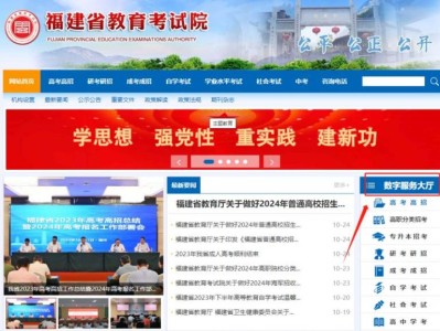 福建省教育考试院官网入口(数字服务大厅)