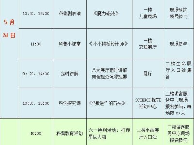 2025武汉科技馆端午节儿童节活动时间+地点+报名方式