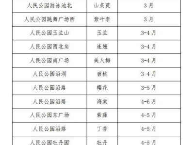 淄博人民公园赏花时间表