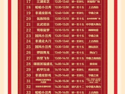 2025陕西渭南中华郡春节活动攻略(时间+地点+节目单)