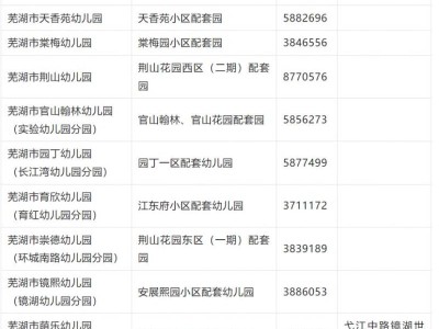 镜湖区2025年公办幼儿园招生工作方案