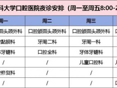 河北医科大学口腔医院延时夜诊服务时间及预约入口