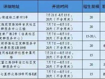 2025南京江北新区爱心暑托班报名时间+地点+方式