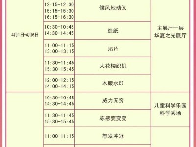 2025中国科学技术馆4月1日至4月6日品牌教育活动安排