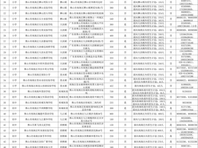 2025南海区民办学校名单(地址+咨询电话+招生计划)
