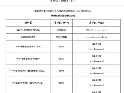 2025年天津全国计算机考试准考证什么时候打印?