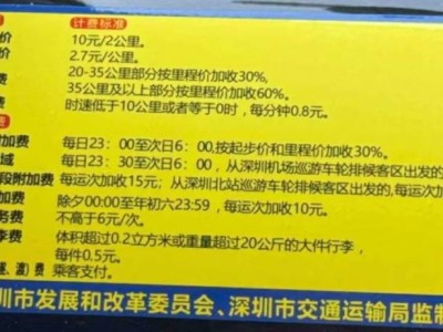 深圳机场出租车和网约车搭乘信息(时间+地点)