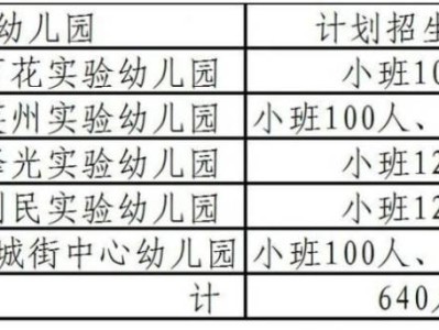 2025年英德市公办幼儿园秋季招生报名公告