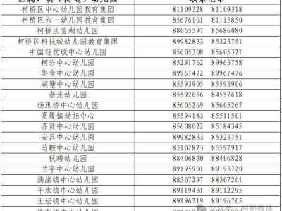 2025年绍兴柯桥区幼儿园招生网上报名填报须知及咨询电话