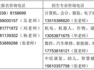 2025泰安市岱岳区职业教育中心招生咨询电话