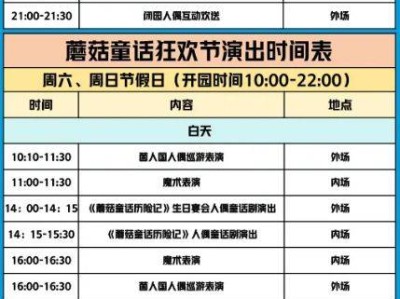 2025厦门蘑菇童话狂欢节活动攻略(时间+地点+门票)