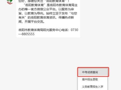2025年岳阳中考成绩查询入口（含流程）