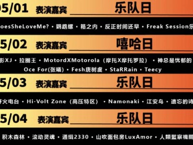 5.1-5.4翘乐音乐马拉松免费入场（时间+地点+嘉宾）