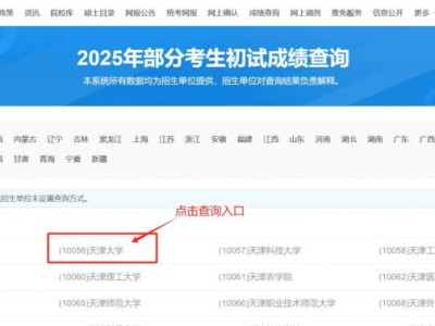 2025天津大学考研初试成绩查询方式