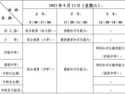 2025年下半年西安市中小学教师资格考试笔试报名公告（时间+入口+流程）
