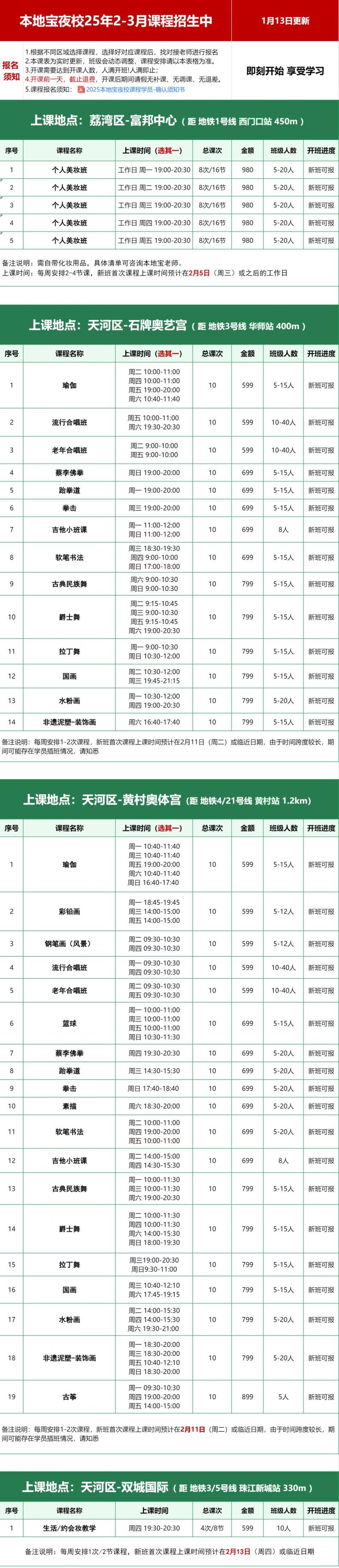 广州夜校培训班有哪些科目可以报名？