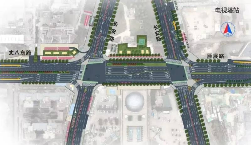 西安丈八东路与雁展路1月23日通车