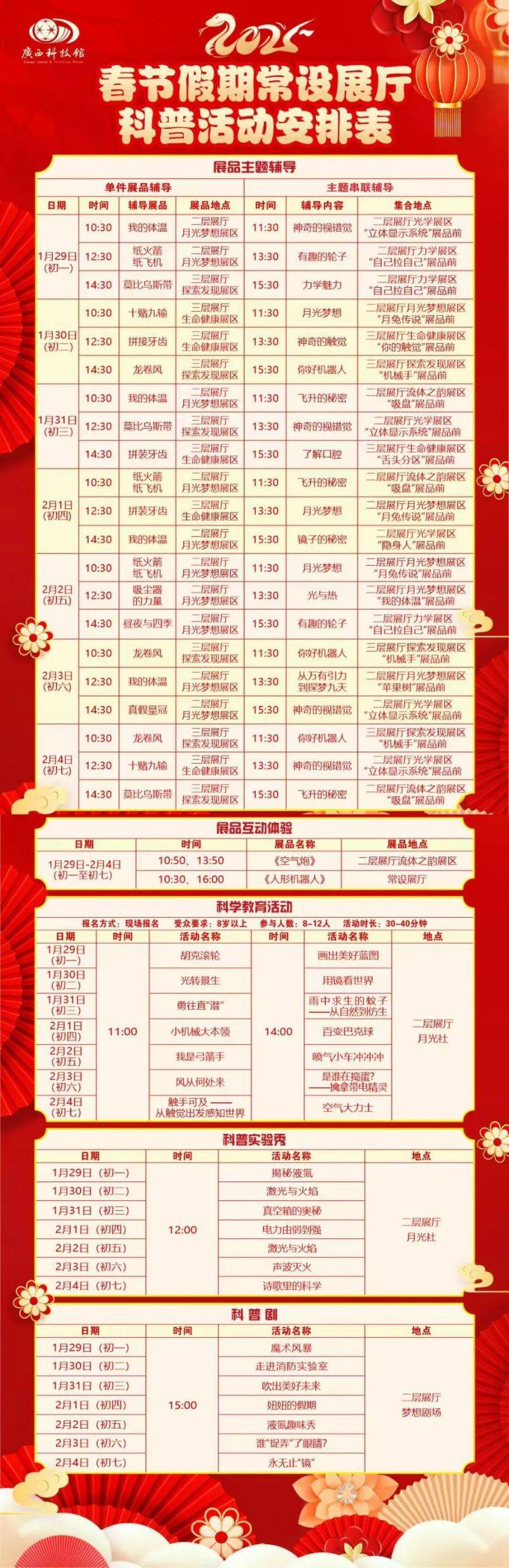 2025年广西科技馆春节活动有哪些（时间 地点 内容）