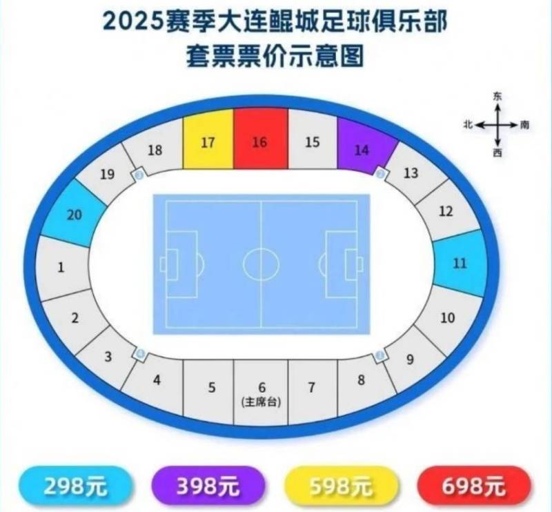 2025中甲联赛大连鲲城主场套票售票时间及价格