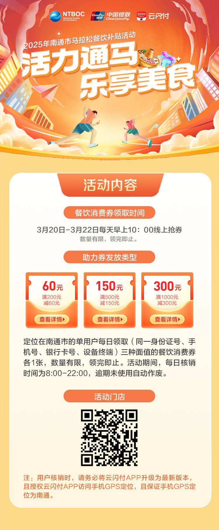 南通马拉松餐饮消费券领取指南2025