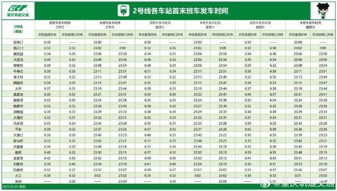 重庆李子坝轻轨穿楼几点结束？